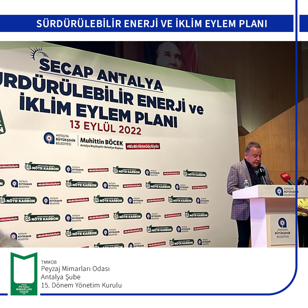 SÜRDÜRÜLEBİLİR ENERJİ VE İKLİM EYLEM PLANI (SECAP) TANITIMI