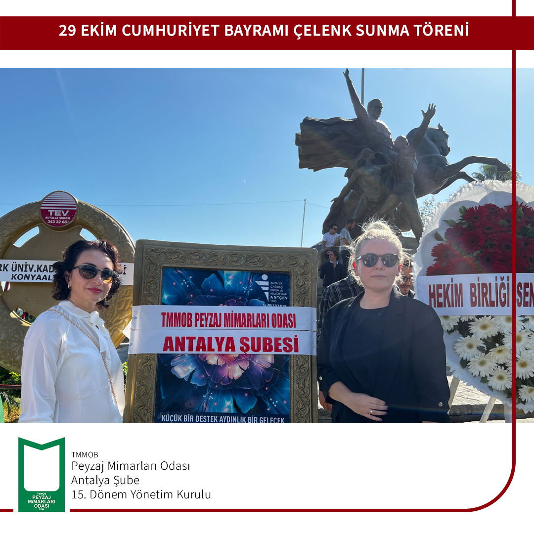 29 EKİM CUMHURİYET BAYRAMI ÇELENK SUNMA TÖRENİ