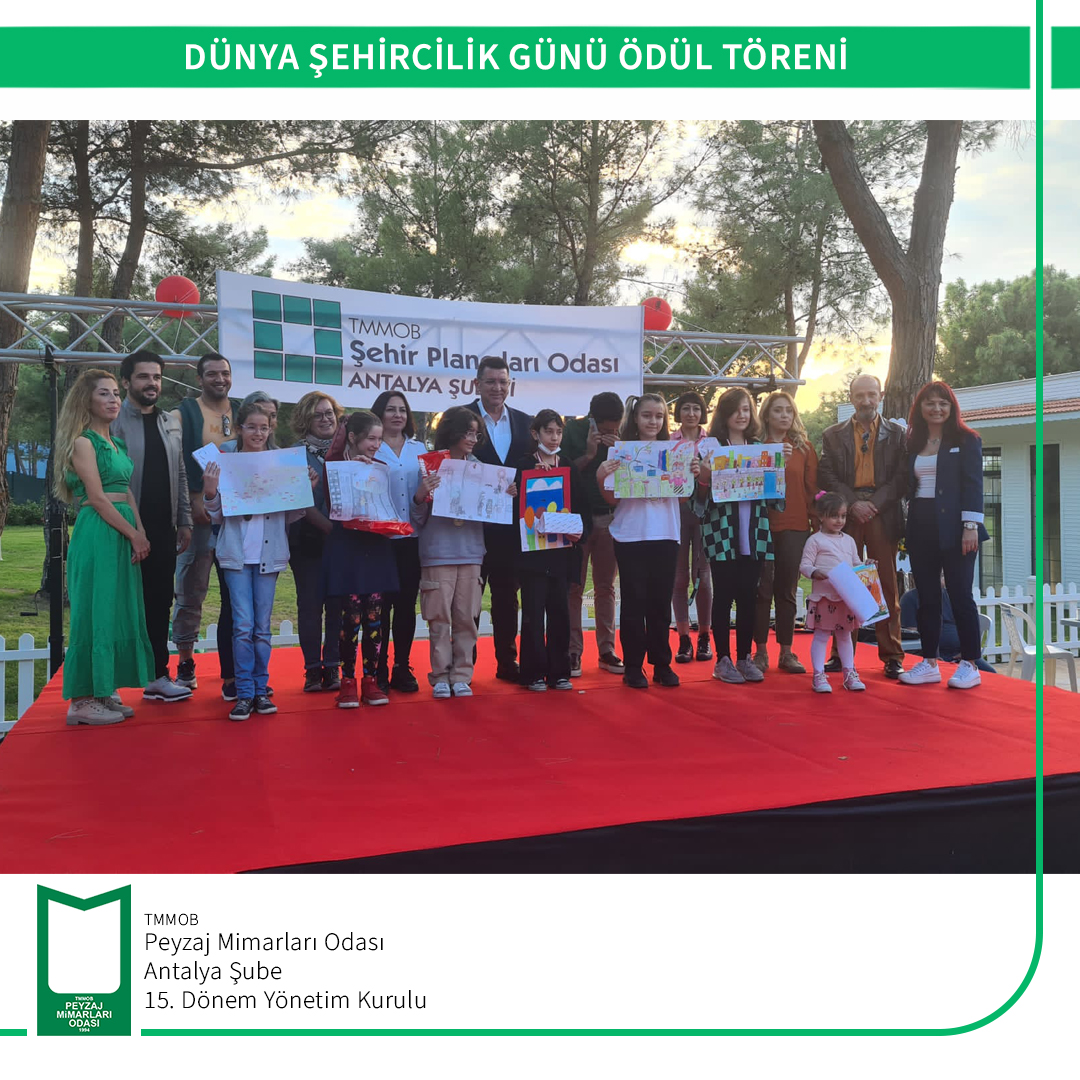 DÜNYA ŞEHİRCİLİK GÜNÜ ÖDÜL TÖRENİ
