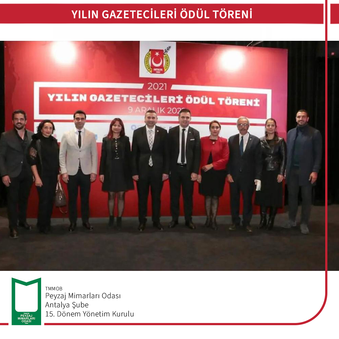 YILIN GAZETECİLERİ ÖDÜL TÖRENİ