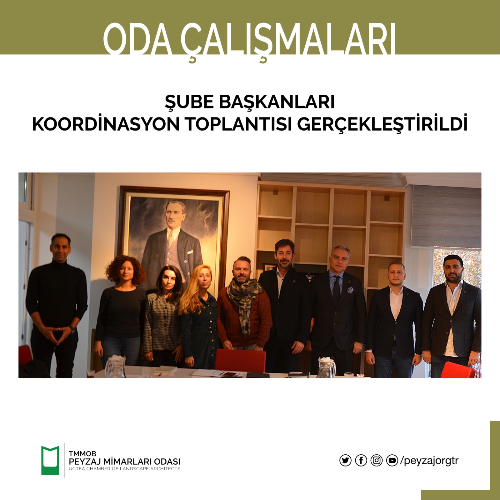 ŞUBE BAŞKANLARI KOORDİNASYON TOPLANTISI GERÇEKLEŞTİRİLDİ