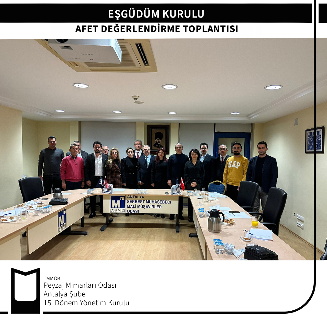 AFET DEĞERLENDİRME TOPLANTISI