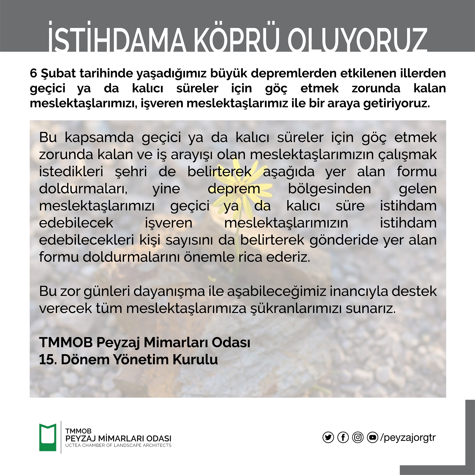 İSTİHDAMA KÖPRÜ OLUYORUZ