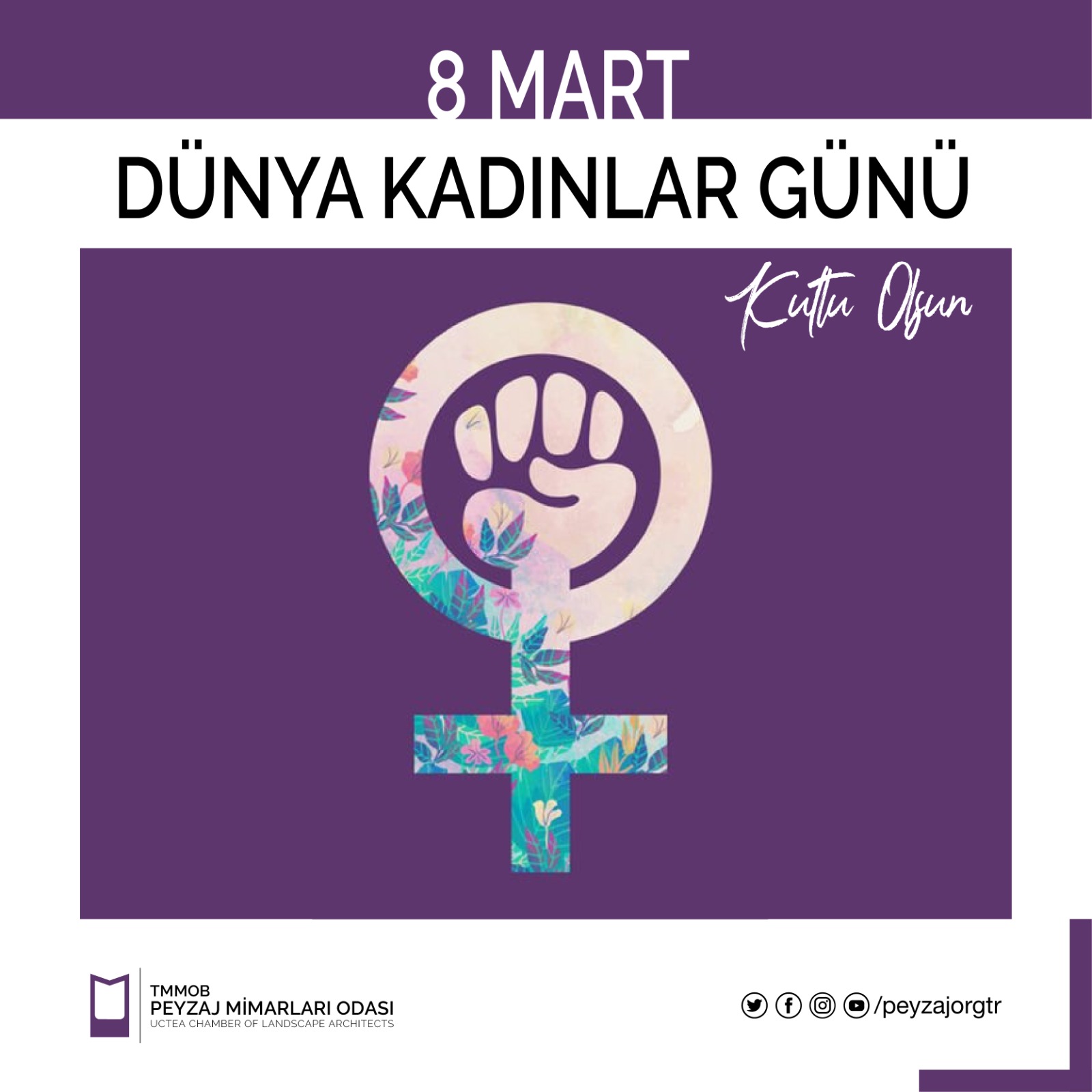 8 MART DÜNYA KADINLAR GÜNÜ KUTLU OLSUN!