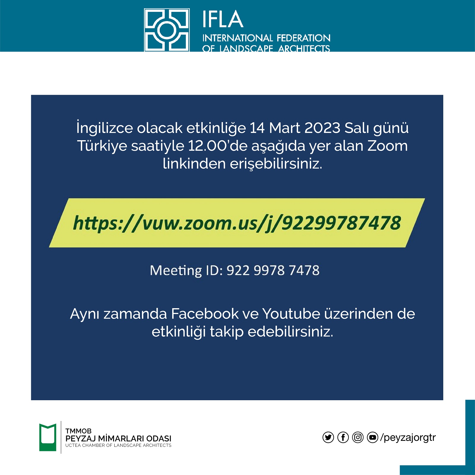 IFLA 75. YIL KUTLAMALARI ÇEVRİM İÇİ ETKİNLİĞİ