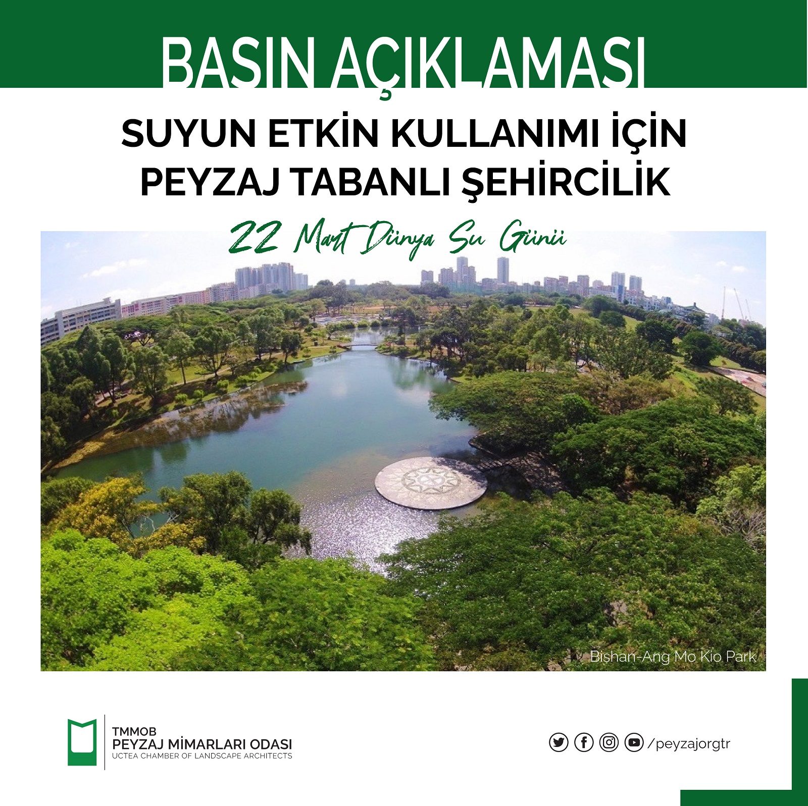 BASIN AÇIKLAMASI | SUYUN ETKİN KULLANIMI İÇİN PEYZAJ TABANLI ŞEHİRCİLİK