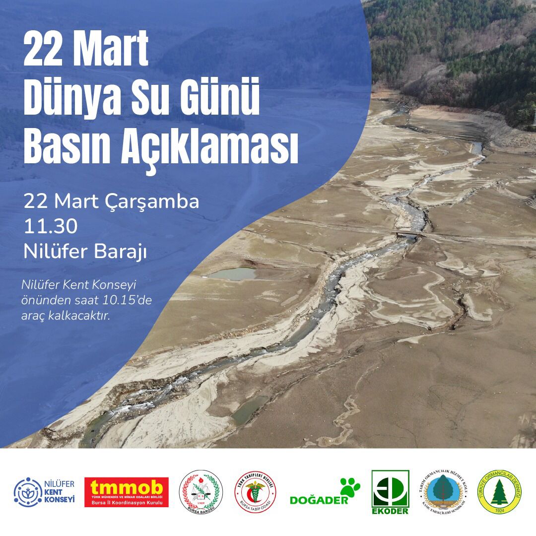 22 MART DÜNYA SU GÜNÜ BASIN AÇIKLAMASI