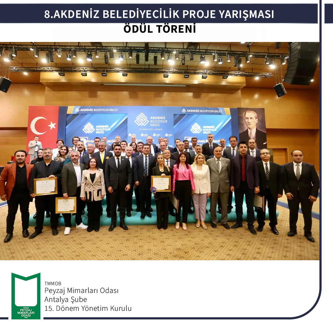 8.AKDENİZ BELEDİYECİLİK PROJE YARIŞMASI ÖDÜL TÖRENİ