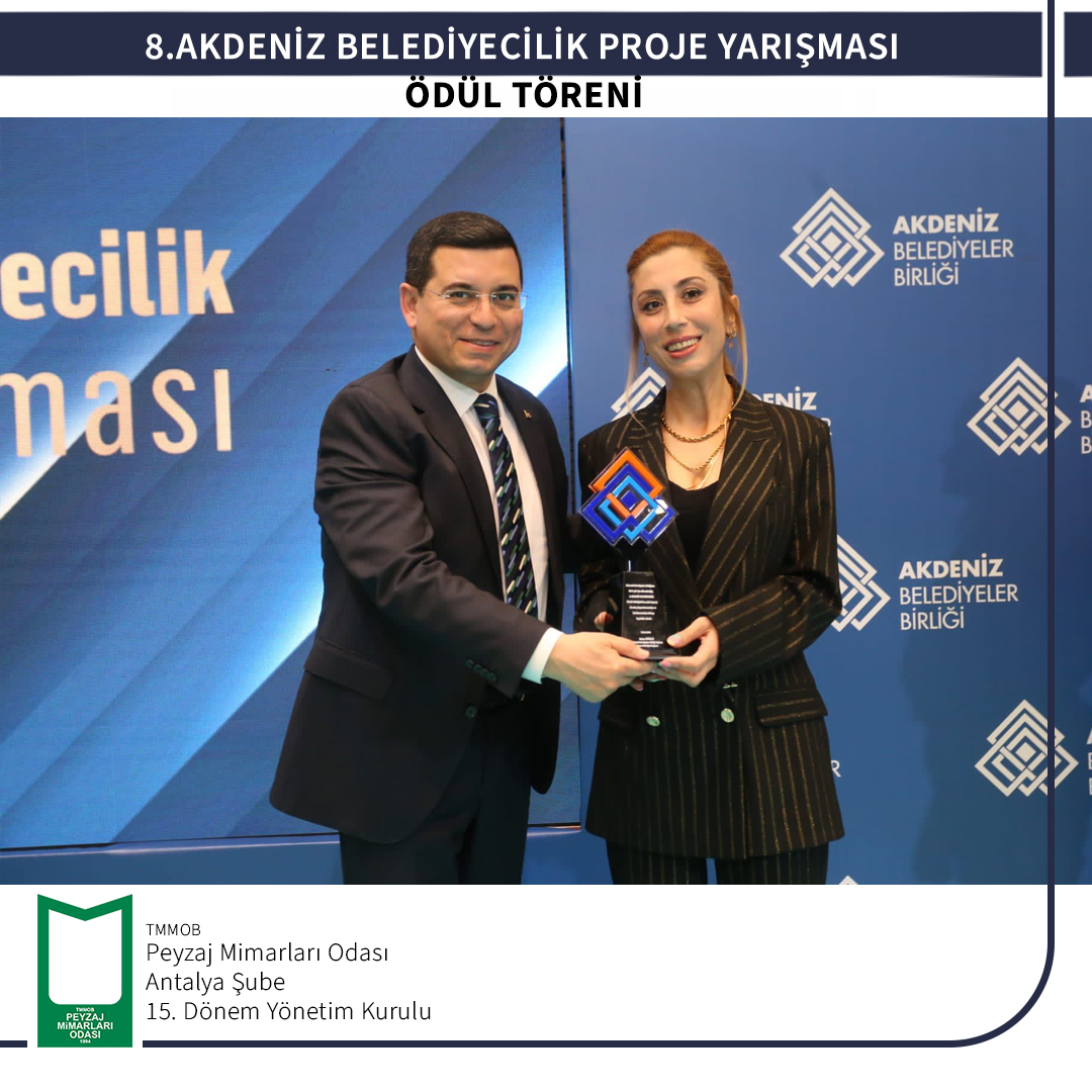 8.AKDENİZ BELEDİYECİLİK PROJE YARIŞMASI ÖDÜL TÖRENİ