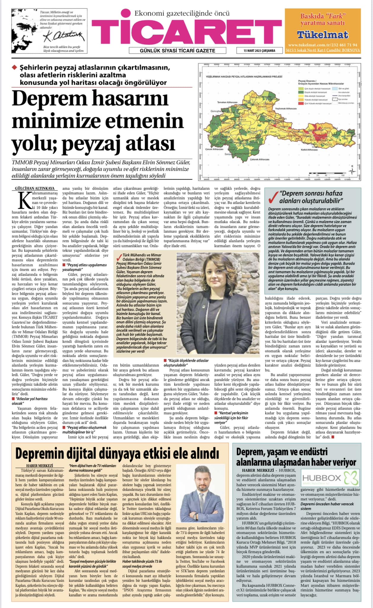 BASINDA BİZ | DEPREM HASARLARINI MİNİMİZE ETMENİN YOLU; PEYZAJ ATLASI