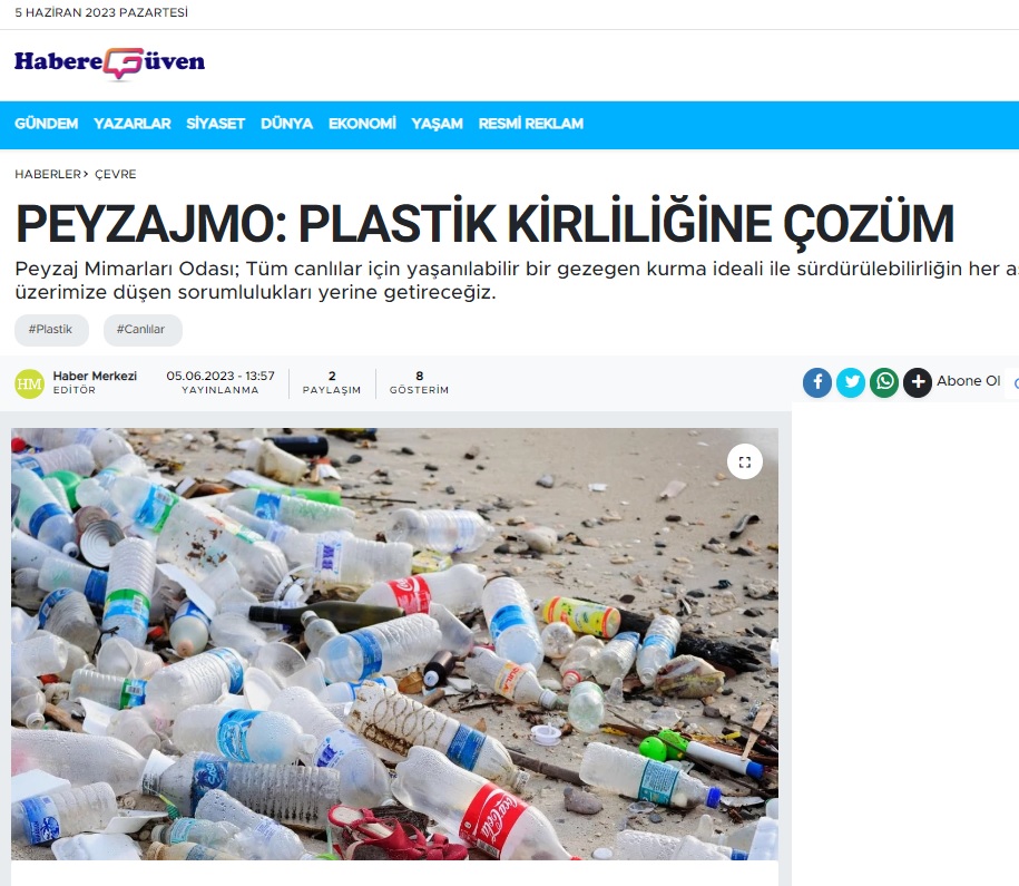 PEYZAJMO: PLASTİK KİRLİLİĞİNE ÇÖZÜM 05.06.2023/ HABEREGÜVEN
