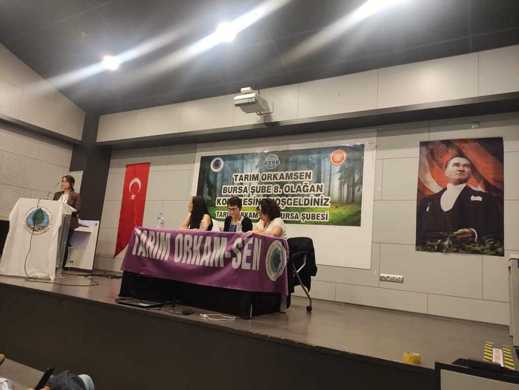 KESK'E BAĞLI TARIM ORKAMSEN BURSA ŞUBESİ'NİN 8. OLAĞAN GENEL KURULTAYI GERÇEKLEŞTİRİLDİ.