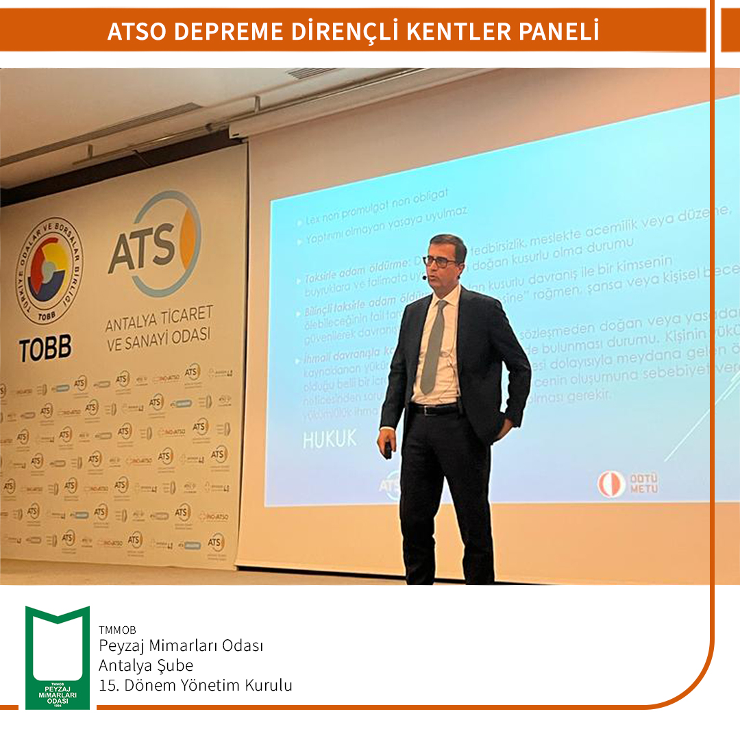 DEPREME DİRENÇLİ KENTLER PANELİ