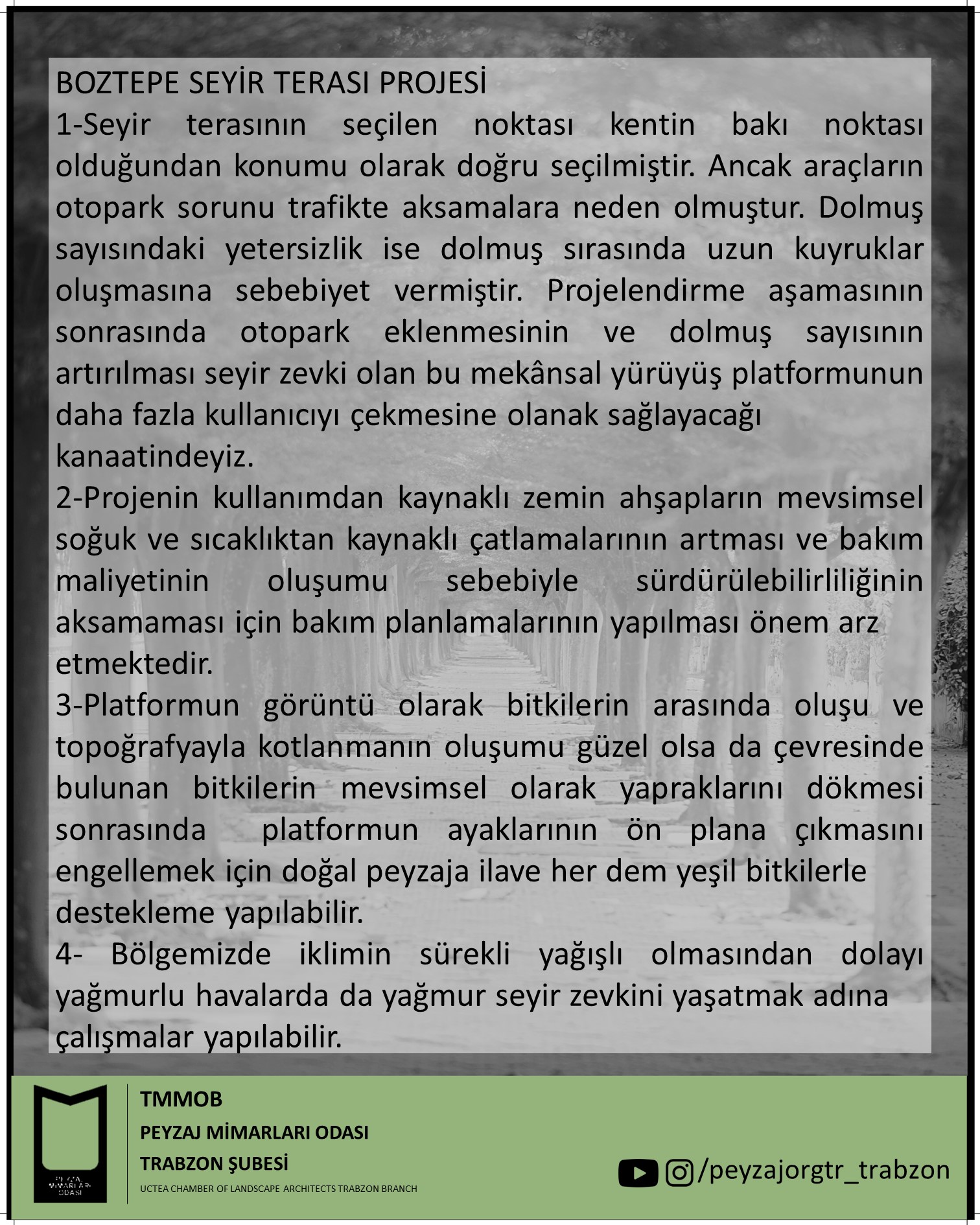 BASIN AÇIKLAMASI│GANİTA-FAROZ VE BOZTEPE SEYİR TERASI PROJELERİNE TEŞEKKÜR 