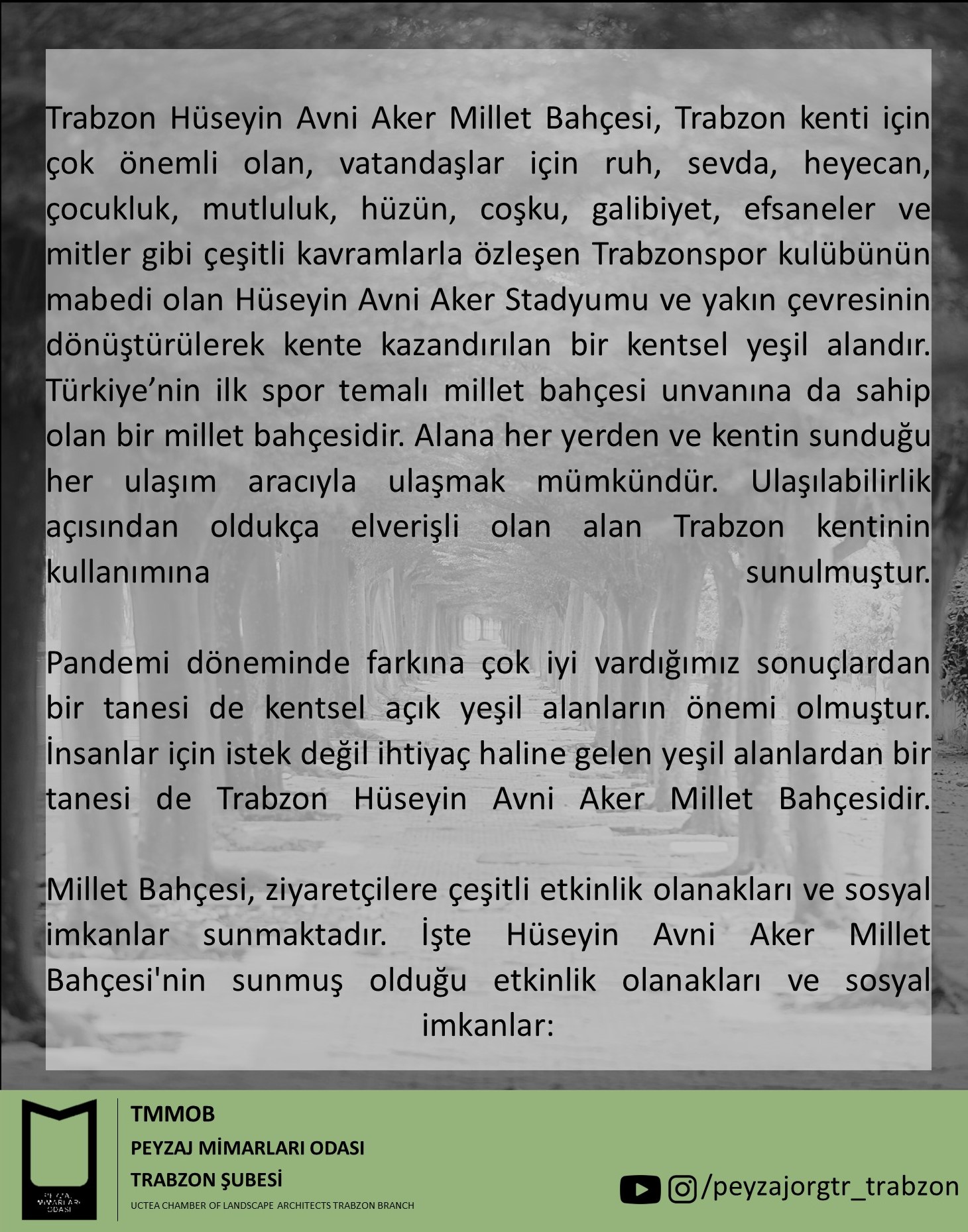 BASIN AÇIKLAMASI | AVNİ AKER MİLLET BAHÇESİ DEĞERLENDİRMESİ
