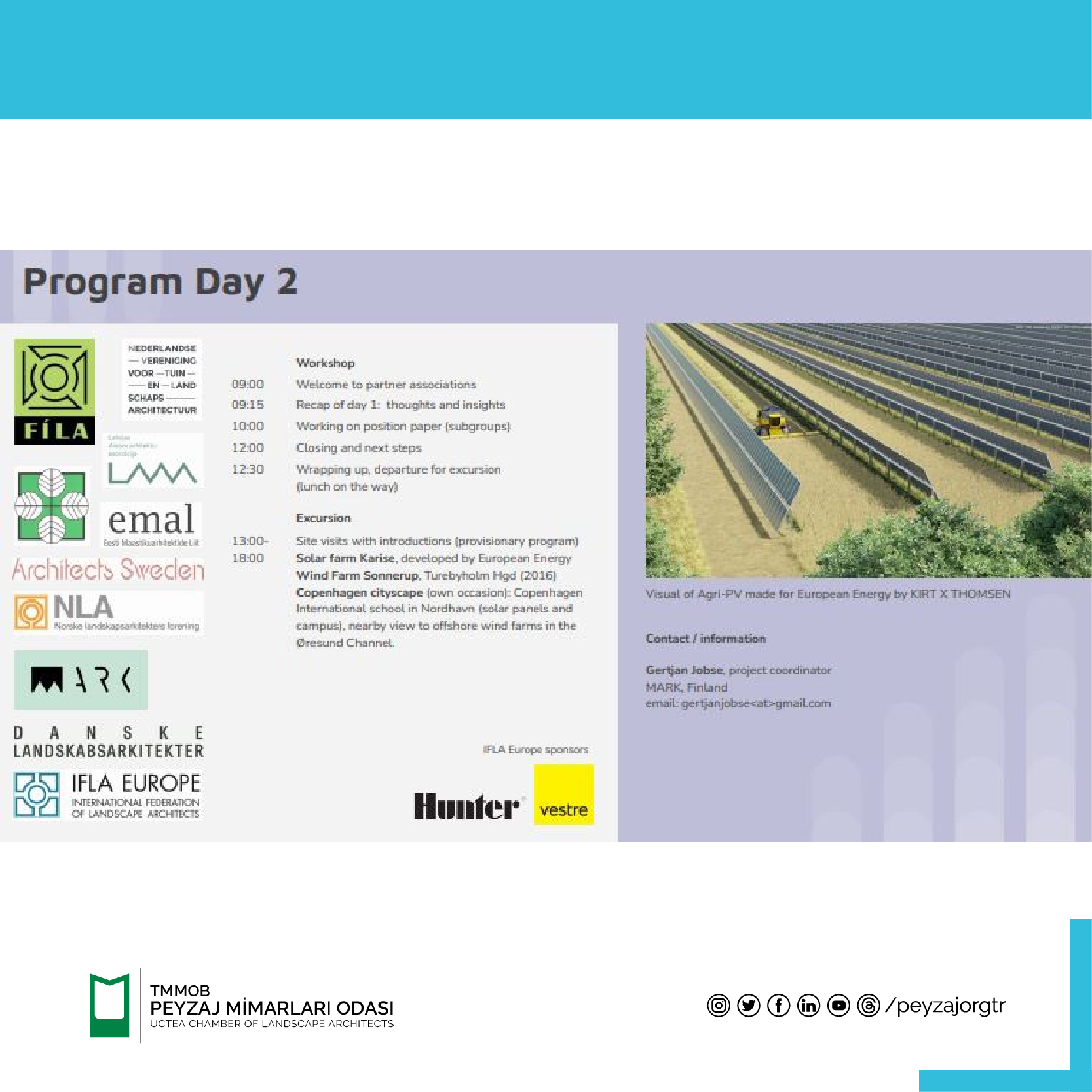 IFLA AVRUPA `ENERJİ PEYZAJLARI İÇİN ORTAK ZEMİN` HİBRİT ATÖLYESİ