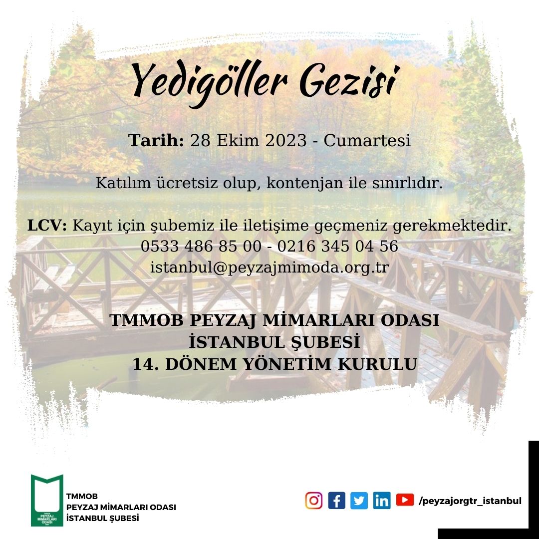 YEDİGÖLLER GEZİSİ...