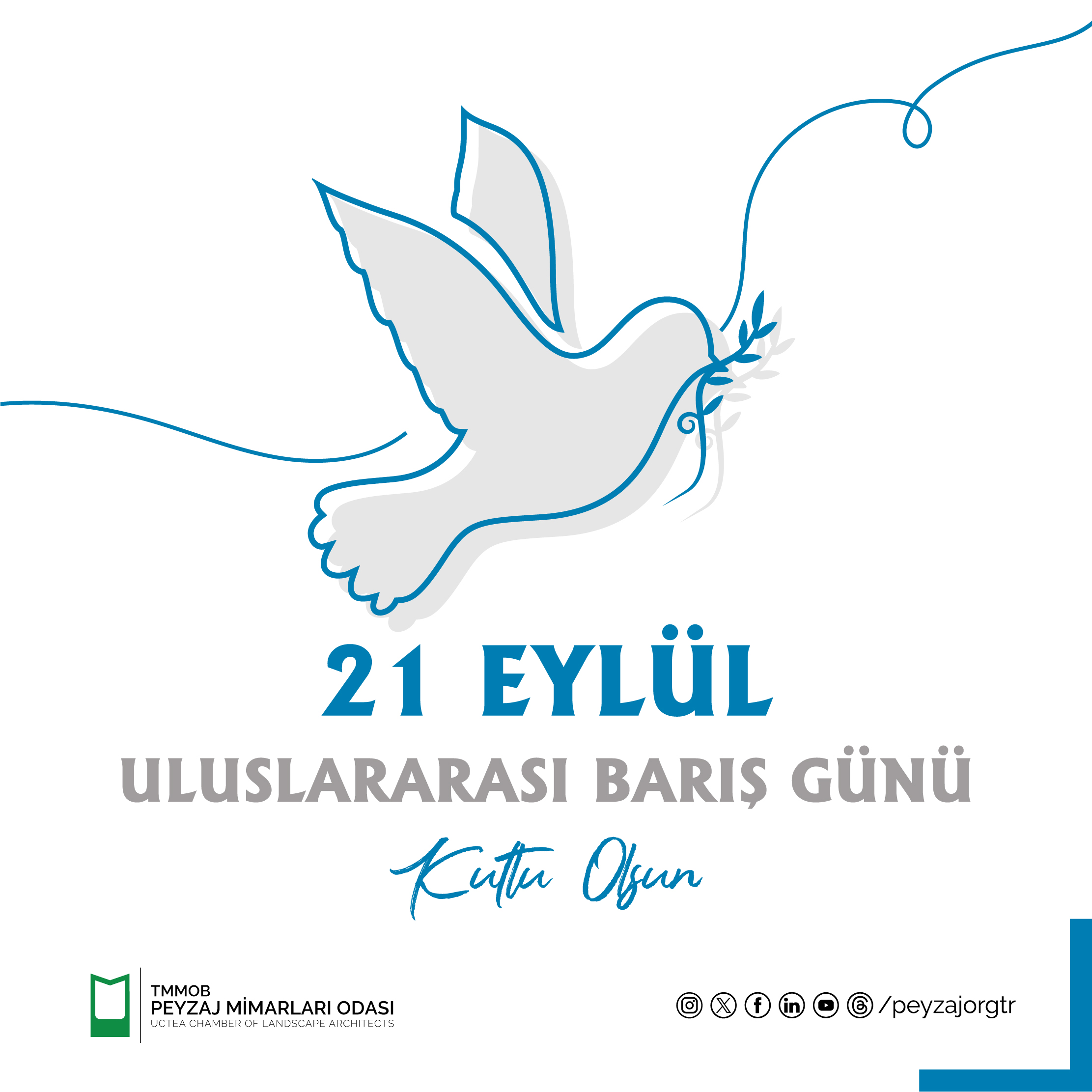 21 EYLÜL ULUSLARARASI BARIŞ GÜNÜ KUTLU OLSUN