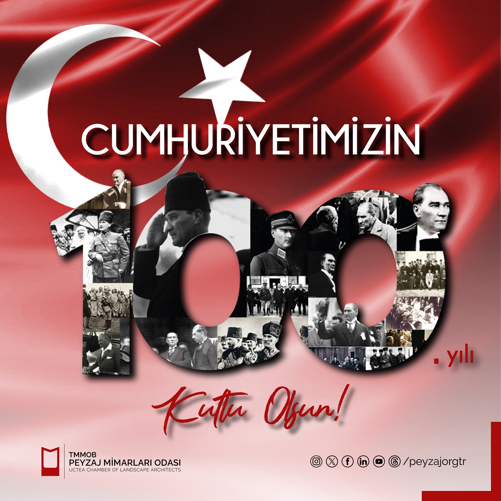CUMHURİYETİMİZİN 100. YILI KUTLU OLSUN!