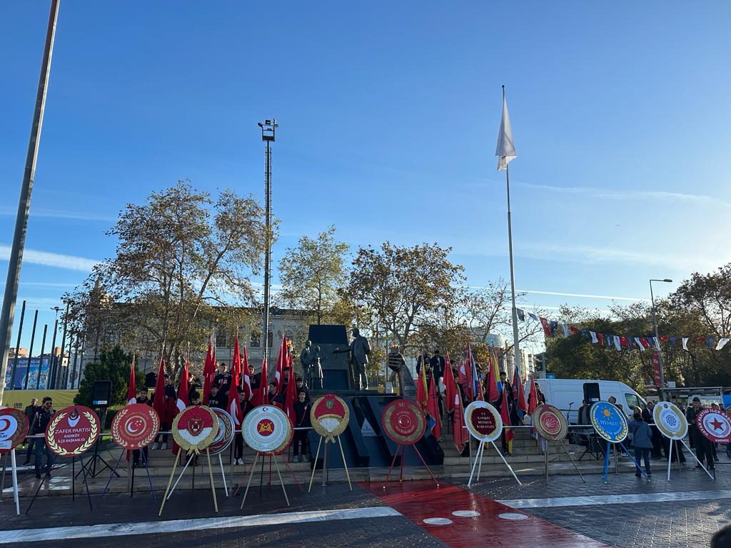 10 KASIM ATATÜRK`Ü ANMA VE ÇELENK TÖRENİNE KATILIM SAĞLADIK