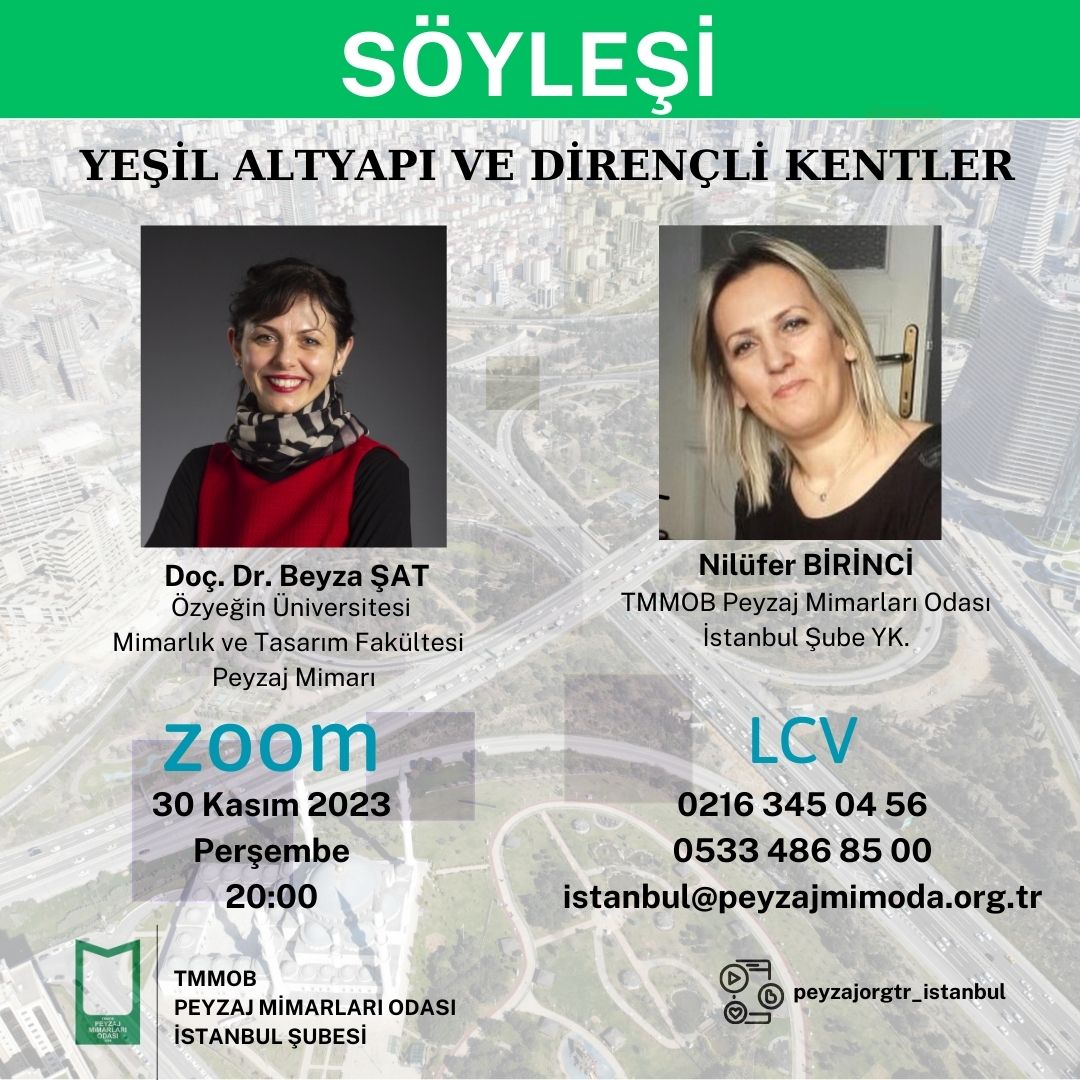 YEŞİL ALTYAPI VE DİRENÇLİ KENTLER SÖYLEŞİMİZ...