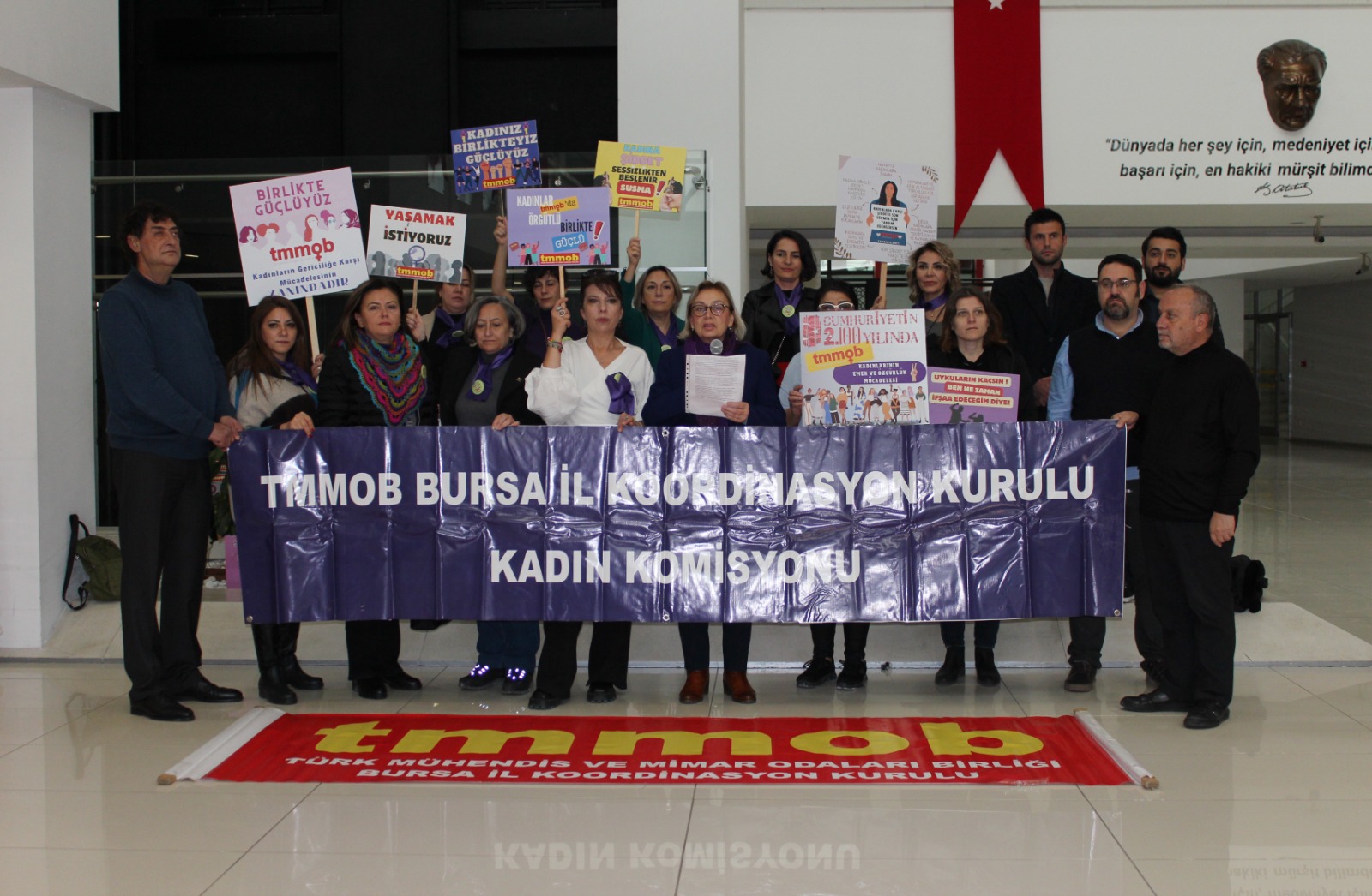 ETKİNLİK | 25 KASIM KADINA ŞİDDETE KARŞI ULUSLARARASI MÜCADELE GÜNÜ'NE KATILIM SAĞLANDI.