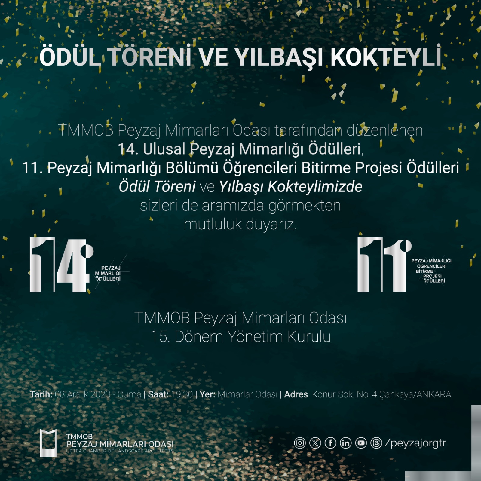 DAVET | ÖDÜL TÖRENİ VE YILBAŞI KOKTEYLİ 2023