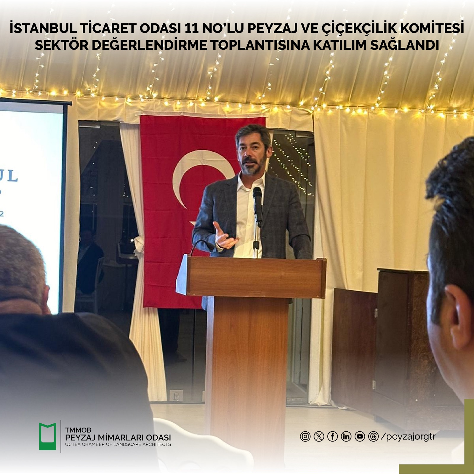 İSTANBUL TİCARET ODASI 11 NO'LU PEYZAJ VE ÇİÇEKÇİLİK KOMİTESİ SEKTÖR DEĞERLENDİRME TOPLANTISINA KATILIM SAĞLANDI