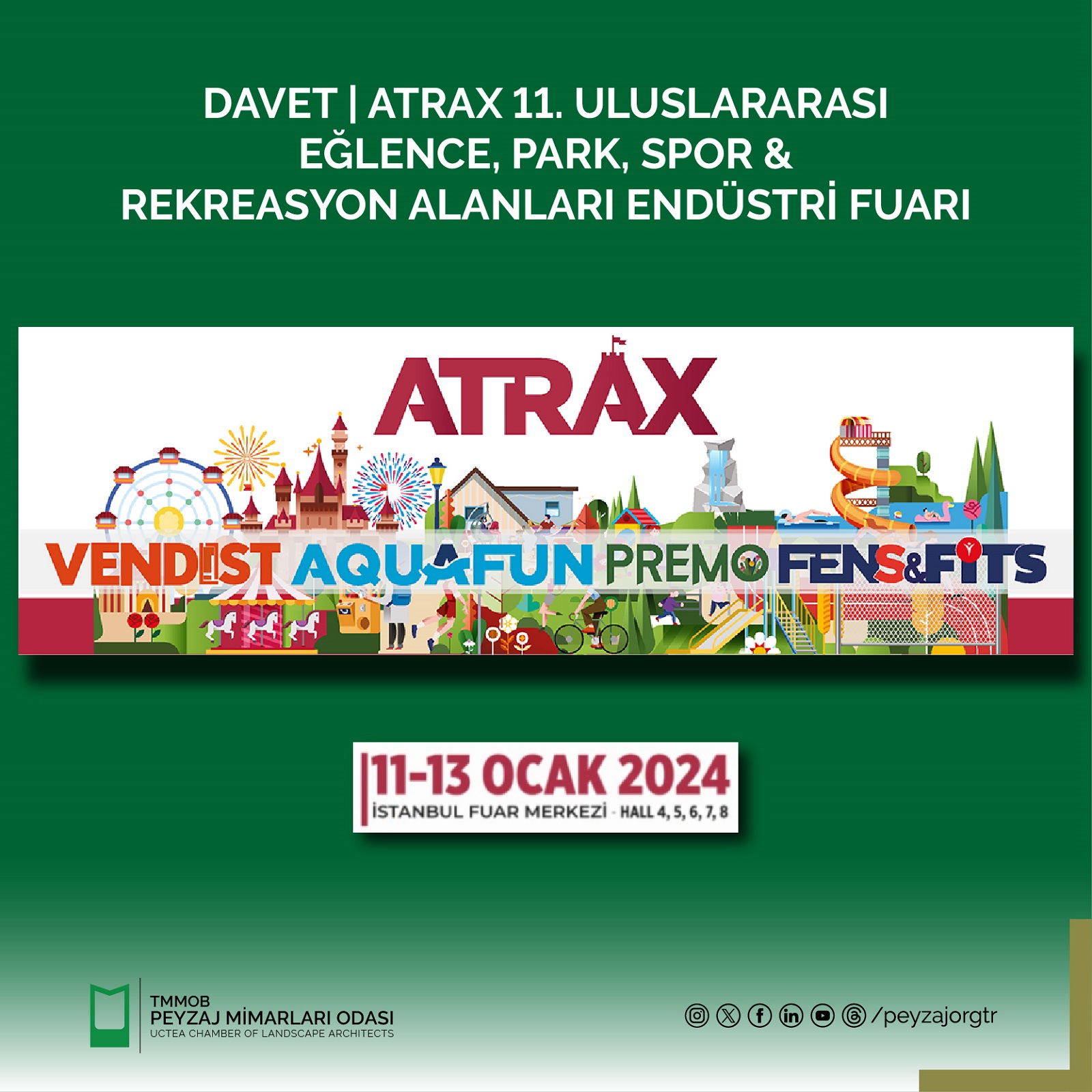 DAVET | ATRAX ULUSLARARASI EĞLENCE, PARK, OYUN VE SPOR ALANLARI ENDÜSTRİSİ FUARI