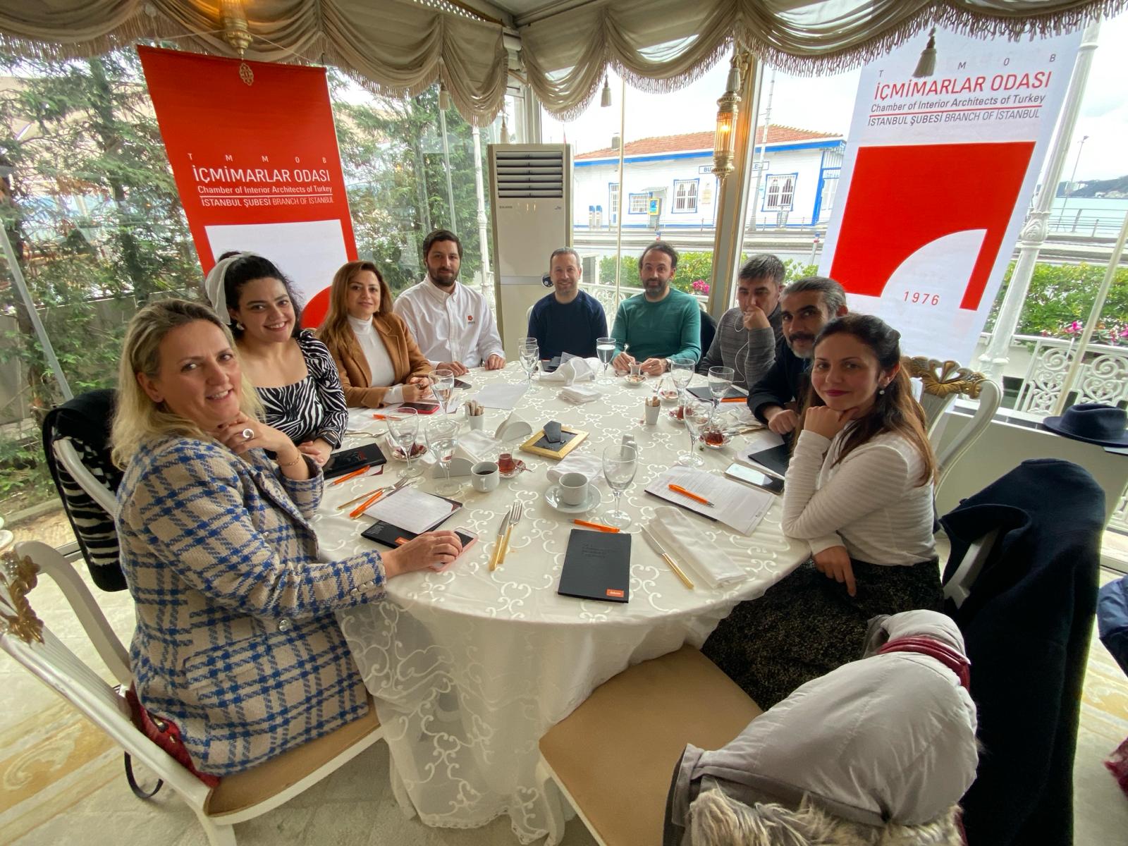 TMMOB İÇMİMARLAR ODASI İSTANBUL ŞUBESİ`NİN DAVETİ ÜZERİNE TANIŞMA KAHVALTISINA KATILIM SAĞLADIK