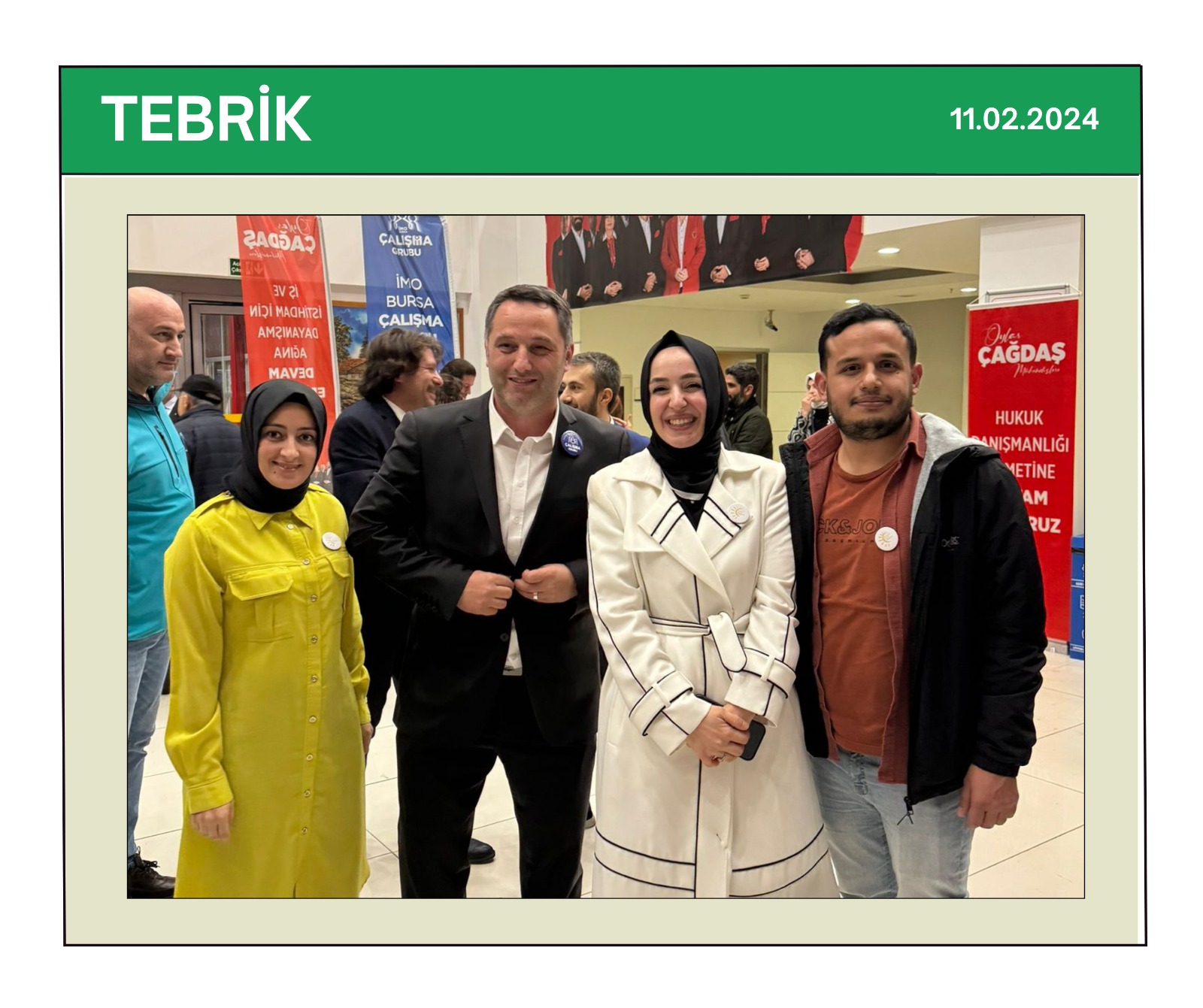 TEBRİK | TMMOB İNŞAAT MÜHENDİSLERİ ODASI BURSA ŞUBESİ'NİN YENİ YÖNETİM KURULU TEBRİK EDİLDİ.