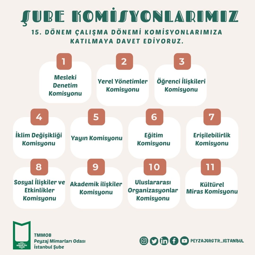 ŞUBE KOMİSYONLARIMIZ HK.