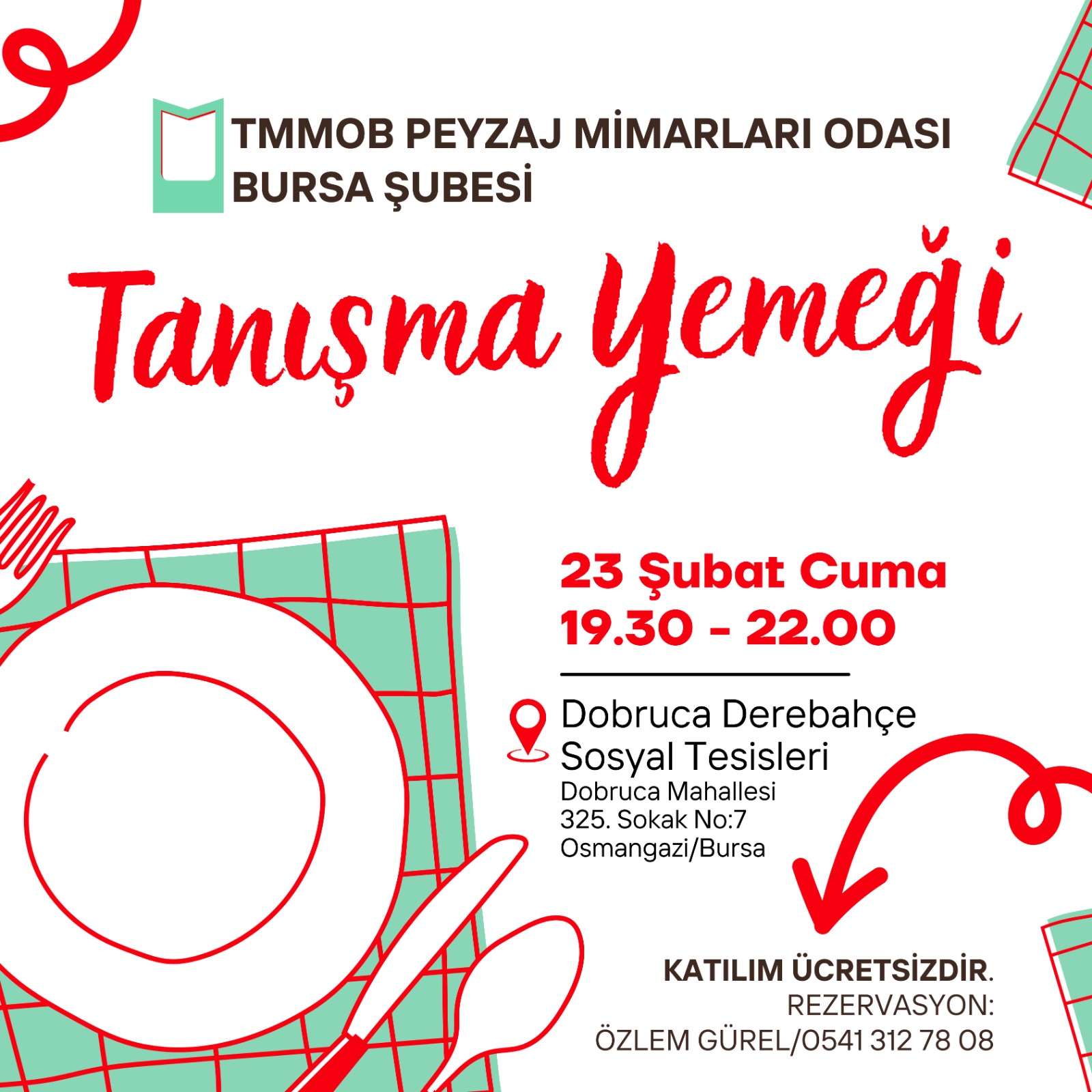 ETKİNLİK | TANIŞMA YEMEĞİMİZİ BÜYÜK BİR KATILIM İLE GERÇEKLEŞTİRDİK.