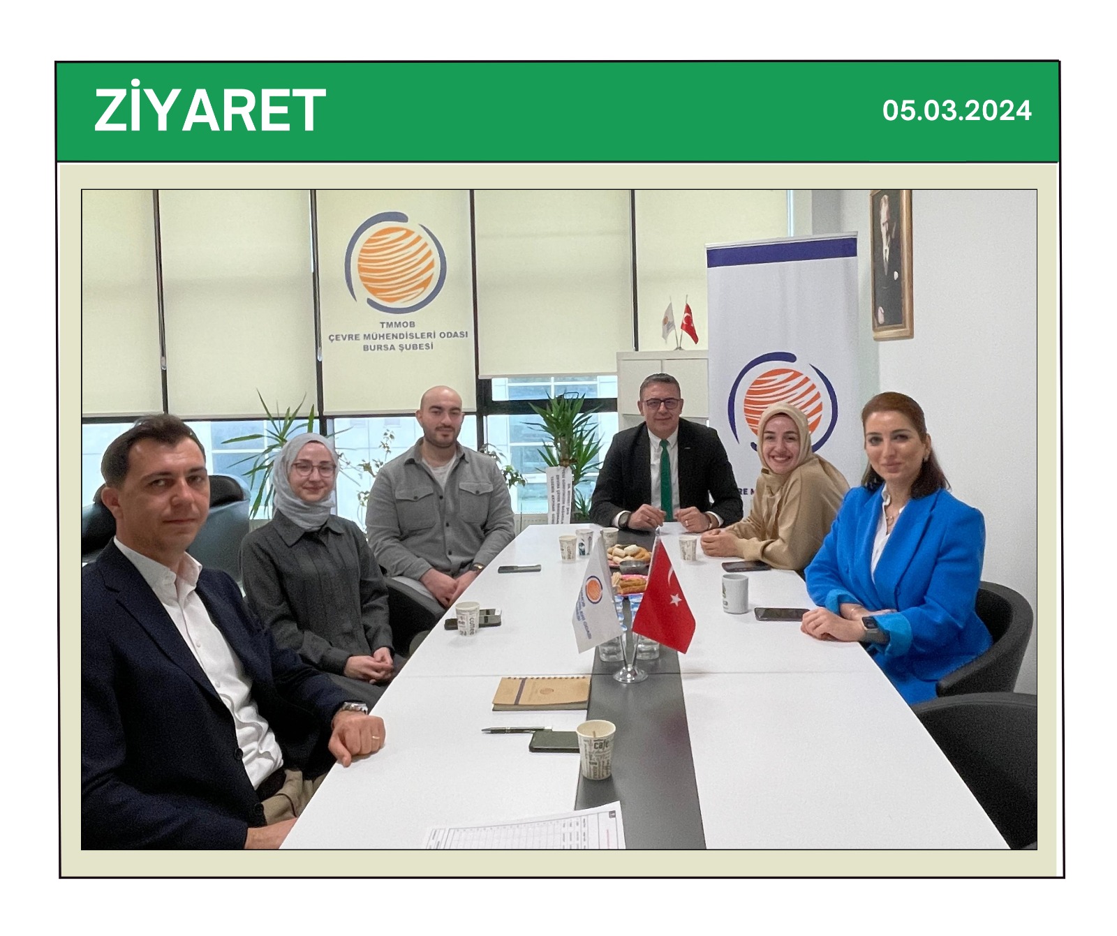 ZİYARET | TMMOB ÇEVRE MÜHENDİSLERİ ODASI BURSA ŞUBESİ'NE ZİYARET GERÇEKLEŞTİRİLDİ.