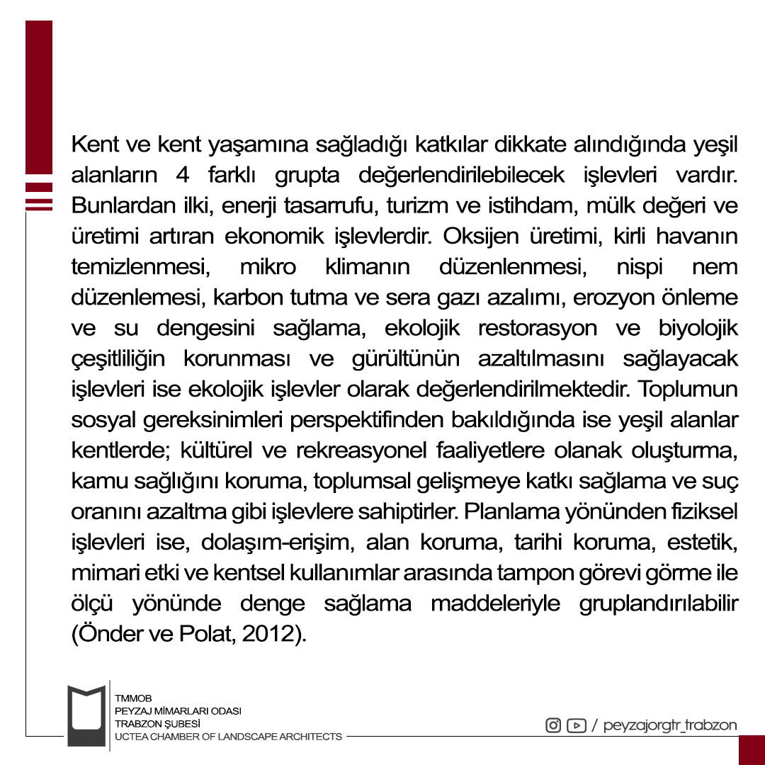 BLOG YAZI SERİSİ |AÇIK YEŞİL ALANLARIN PLANLANMASI: TRABZON BOTANİK BAHÇESİ ÖRNEĞİ
