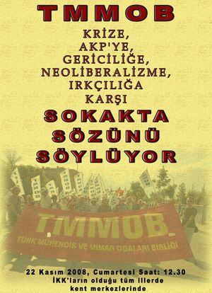 TMMOB ADANA, MERSİN VE GAZİANTEP’TE  DE SÖZÜNÜ SÖYLEYECEK