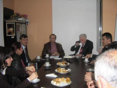 CHP SEYHAN BELEDİYE BAŞKAN ADAYI TURAN ÖZER ŞUBEMİZİ ZİYARET ETTİ