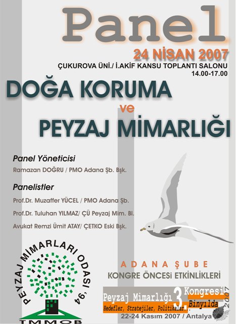DOĞA KORUMA VE PEYZAJ MİMARLIĞI PANELİ-24 NİSAN 2007