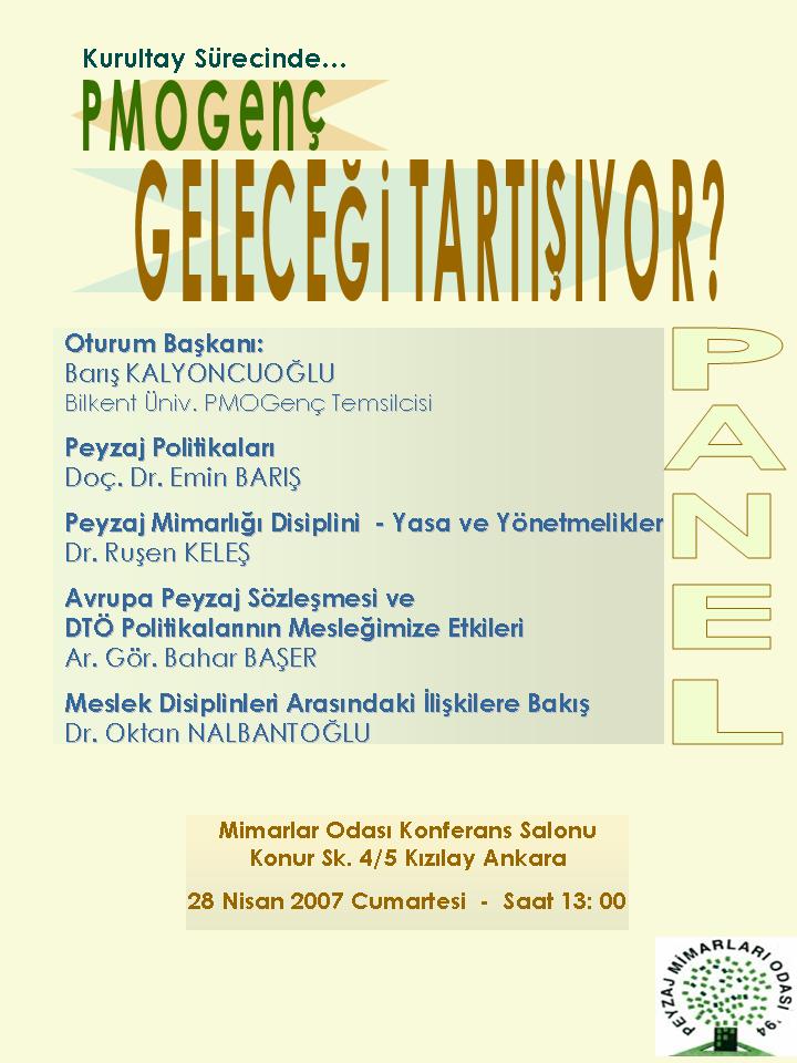 PANEL "PMO GENÇ GELECEĞİ TARTIŞIYOR"