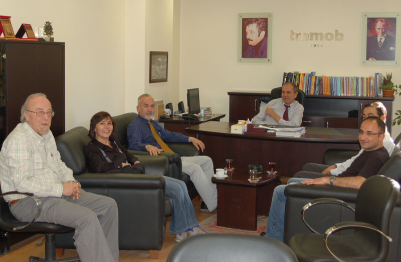 TMMOB    YÖNETİM   KURULUNU   ZİYARET    ETTİK