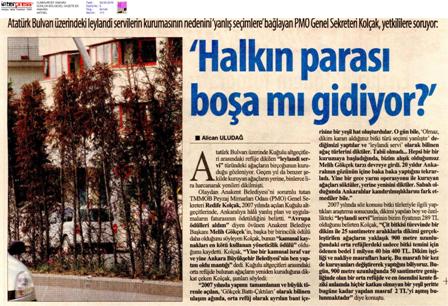 CUMHURİYET ANKARA 28.05.2010 BU DURUM BİLE BİLE LADES.