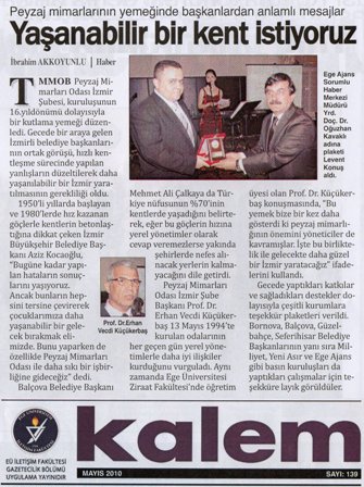 "GELENEKSEL BAHAR YEMEĞİ" GAZETE HABERLERİ