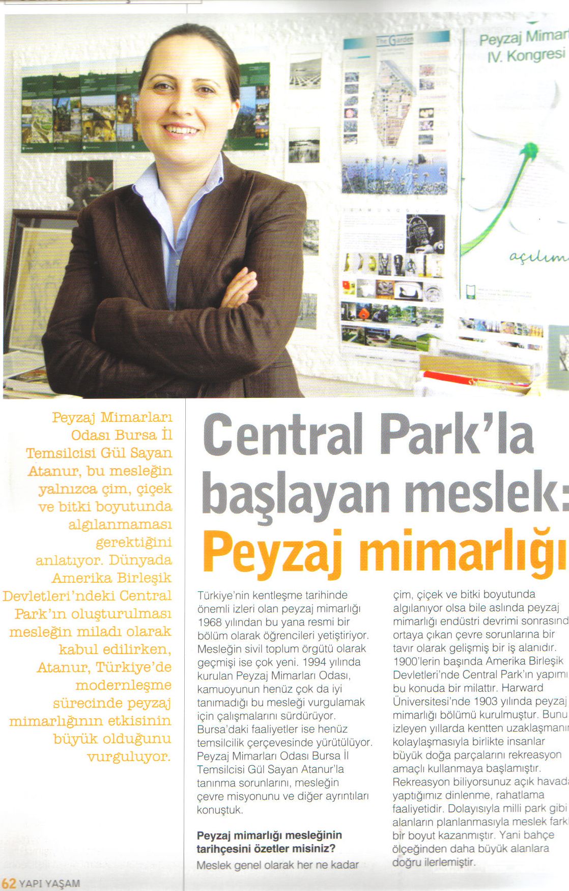BURSA İL TEMSİLCİLİĞİMİZDEN TÜRKİYE'NİN MODERNLEŞME SÜRECİNDE PEYZAJ MİMARLIĞI ÜZERİNE AÇIKLAMA 