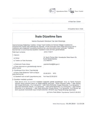 MESLEĞİMİZ ADINA BAŞARILI BİR SONUÇ DAHA GELDİ,BİR DÜZELTME İLANI DAHA YAPILDI...