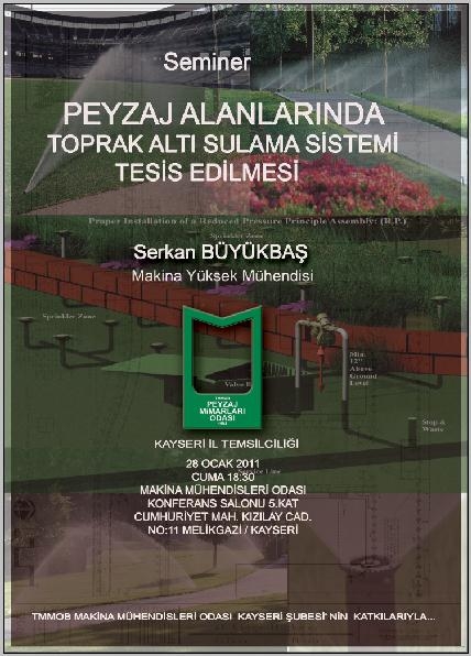 PEYZAJ ALANLARINDA TOPRAK ALTI SULAMA SİSTEMİ TESİS EDİLMESİ SEMİNERİ