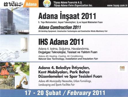 “ADANA 4. BELEDİYE İHTİYAÇLARI, KENT MOBİLYALARI, PARK BAHÇE DÜZENLEMELERİ VE SPOR TESİSLERİ FUARI” 