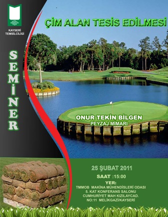 KAYSERİ İL TEMSİLCİLİĞİMİZDE "ÇİM ALAN TESİS EDİLMESİ" KONU BAŞLIKLI SEMİNER DÜZENLENMEKTEDİR