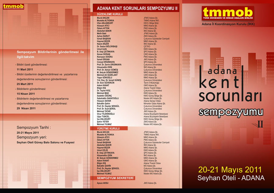 ADANA KENT SORUNLARI SEMPOZYUMU II