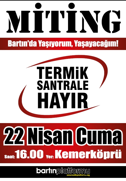 BARTIN TERMİK SANTRAL MÜCADELESİ DEVAM EDİYOR