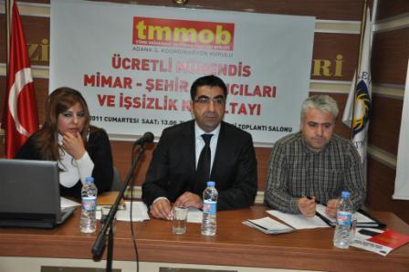 ÜCRETLİ MÜHENDİS, MİMAR, ŞEHİR PLANCILARI VE İŞSİZLİK KURULTAYI ADANA YEREL KURULTAYI DÜZENLENDİ